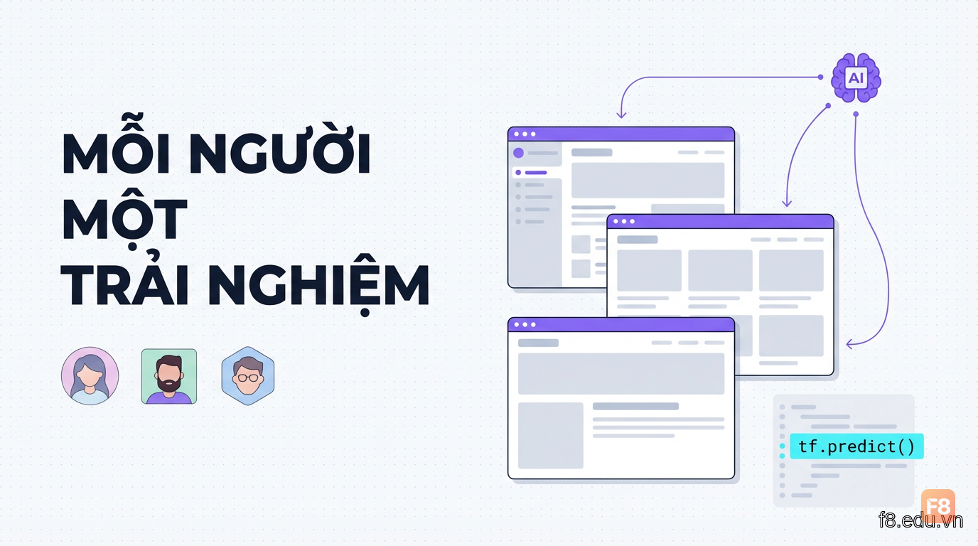 Minh họa AI cá nhân hóa trải nghiệm người dùng