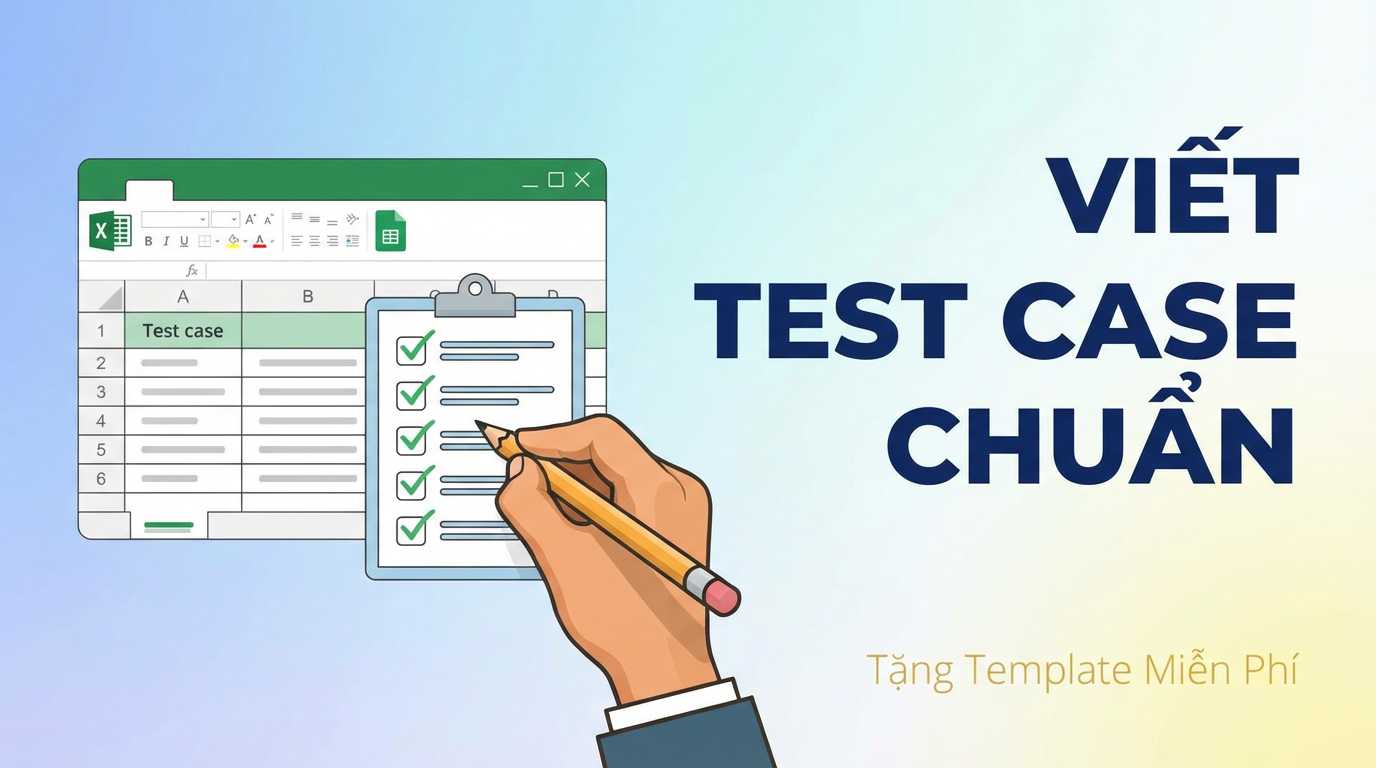 Hướng dẫn test case chuẩn cho tester mới, tặng template