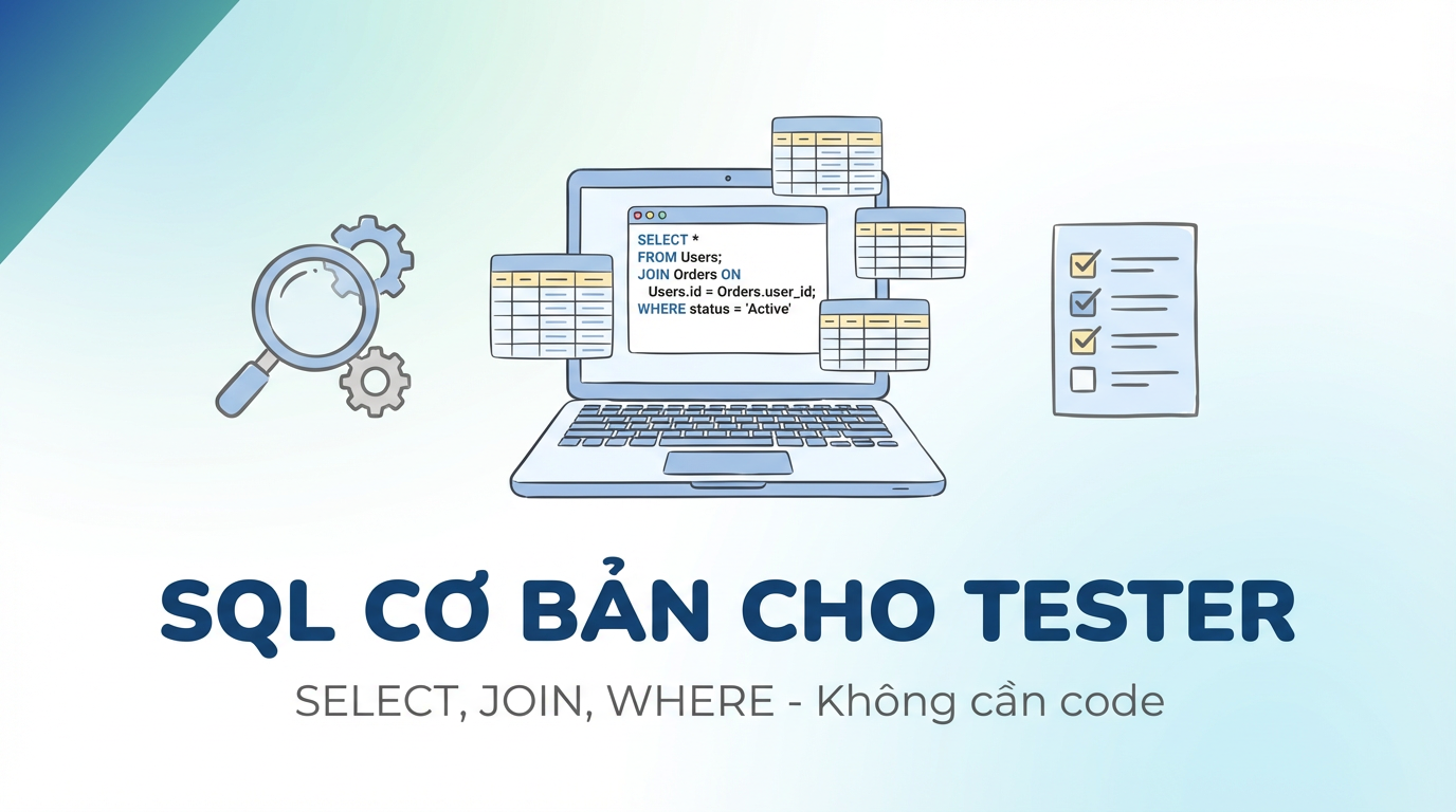 SQL cho Tester: Học SELECT, JOIN, WHERE dễ, không cần code
