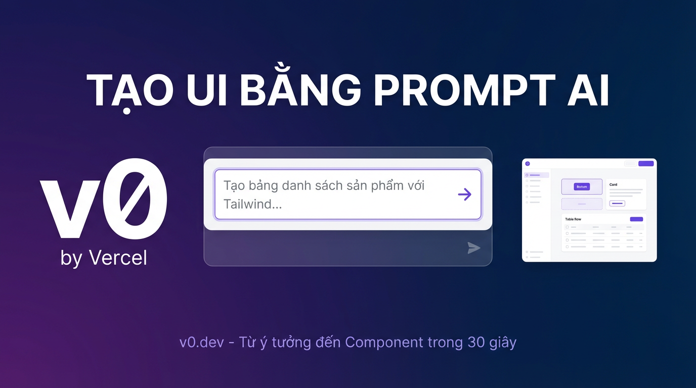 v0.dev: Tạo React UI bằng prompt AI trong 2025
