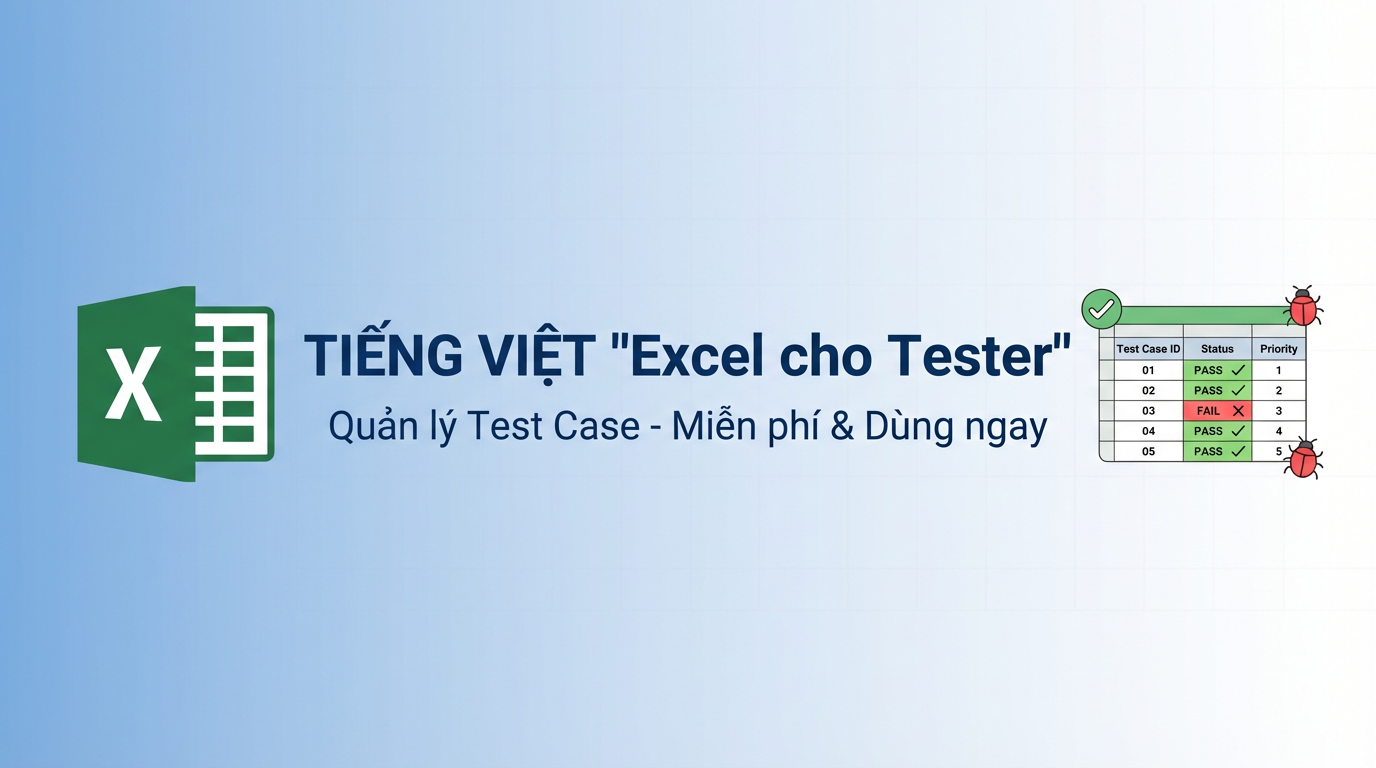 Excel cho Tester: Quản lý test case miễn phí