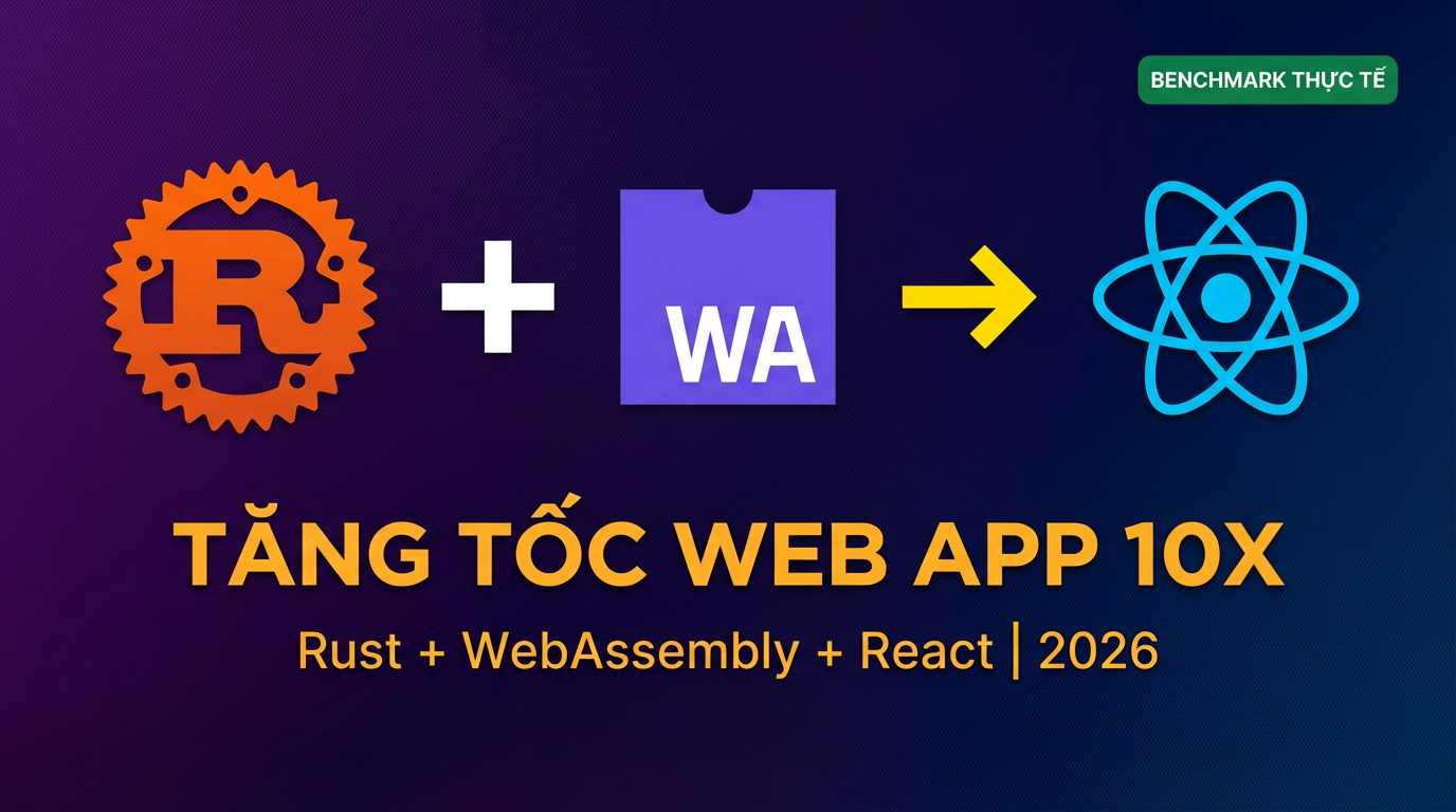 Rust + WASM vào React: Tăng tốc web app 10x?