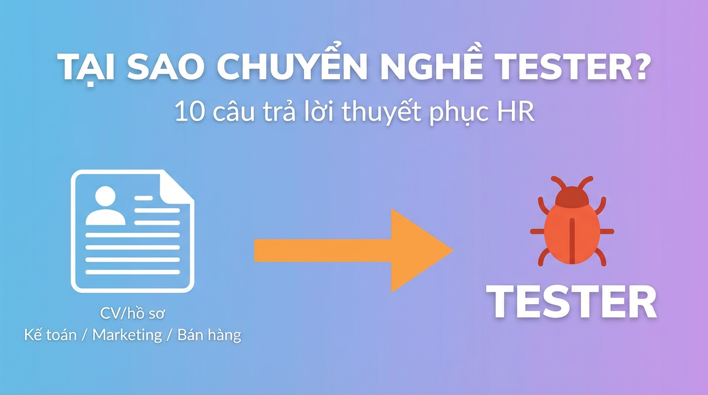 10 Câu Trả Lời HR Khi Chuyển Nghề Tester