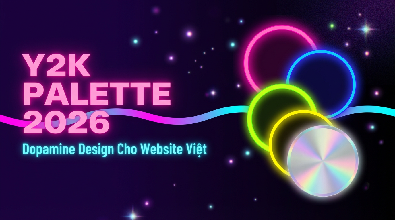 Y2K Color Palette & Dopamine Design Cho Web 2026