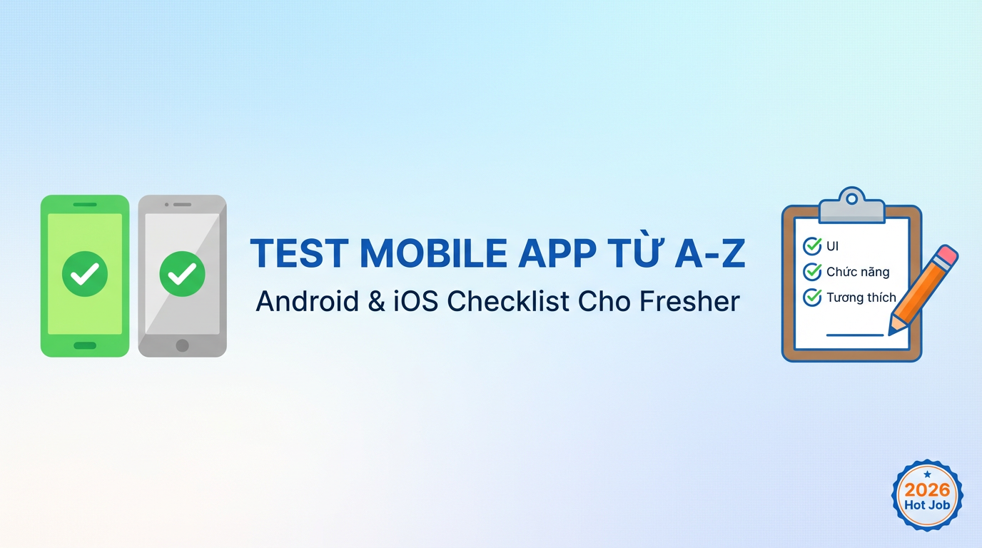 Mobile App Testing từ A-Z: Checklist 2026
