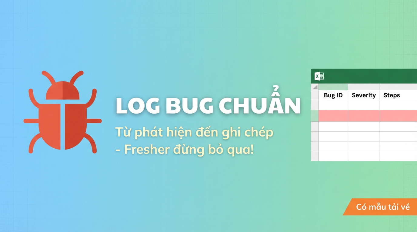 Log Bug Chuẩn: Fresher Tránh Bị Reject Ngay