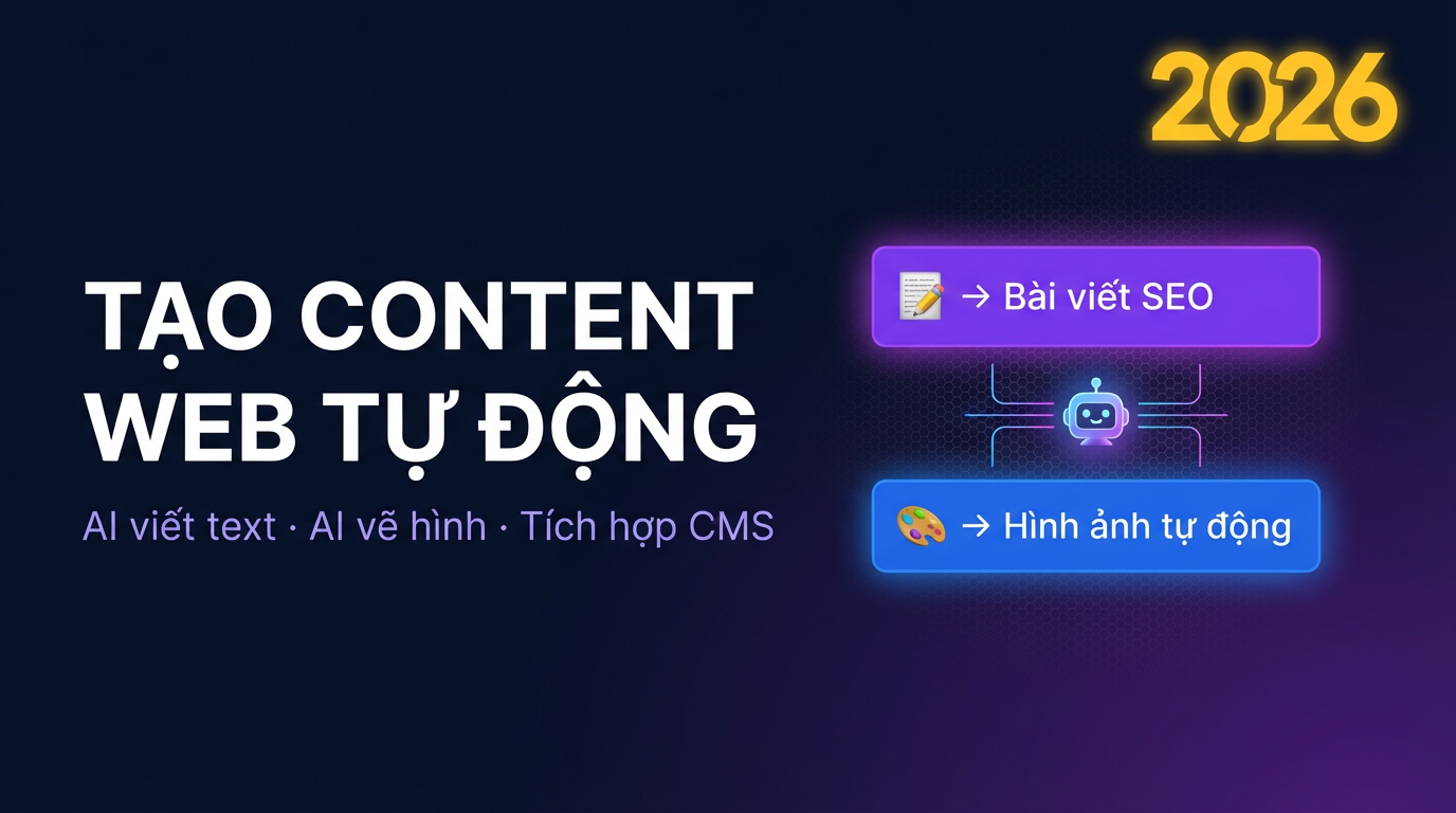 Gen AI cho Web 2026: Tạo Content Tự Động