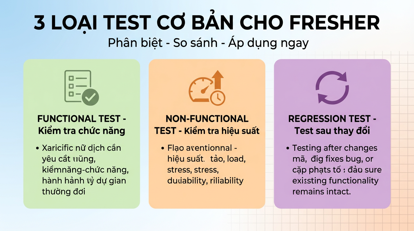 3 Loại Test Cơ Bản Fresher Phải Biết