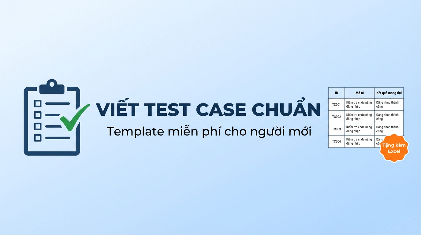 Viết Test Case Chuẩn Cho Người Mới - Template Miễn Phí