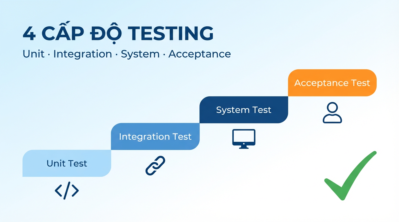 4 Cấp Độ Testing Tester Cần Biết