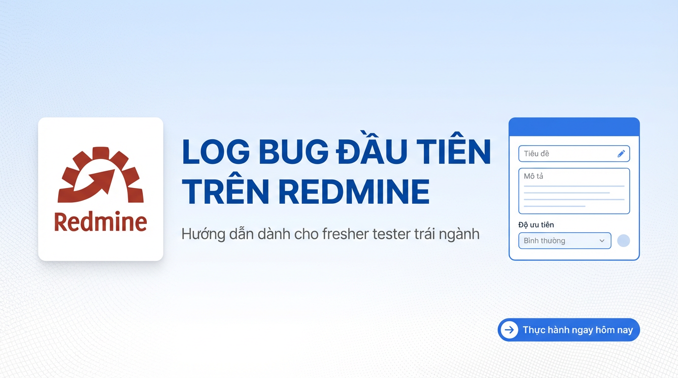 Log Bug Đầu Tiên Trên Redmine - Fresher Tester