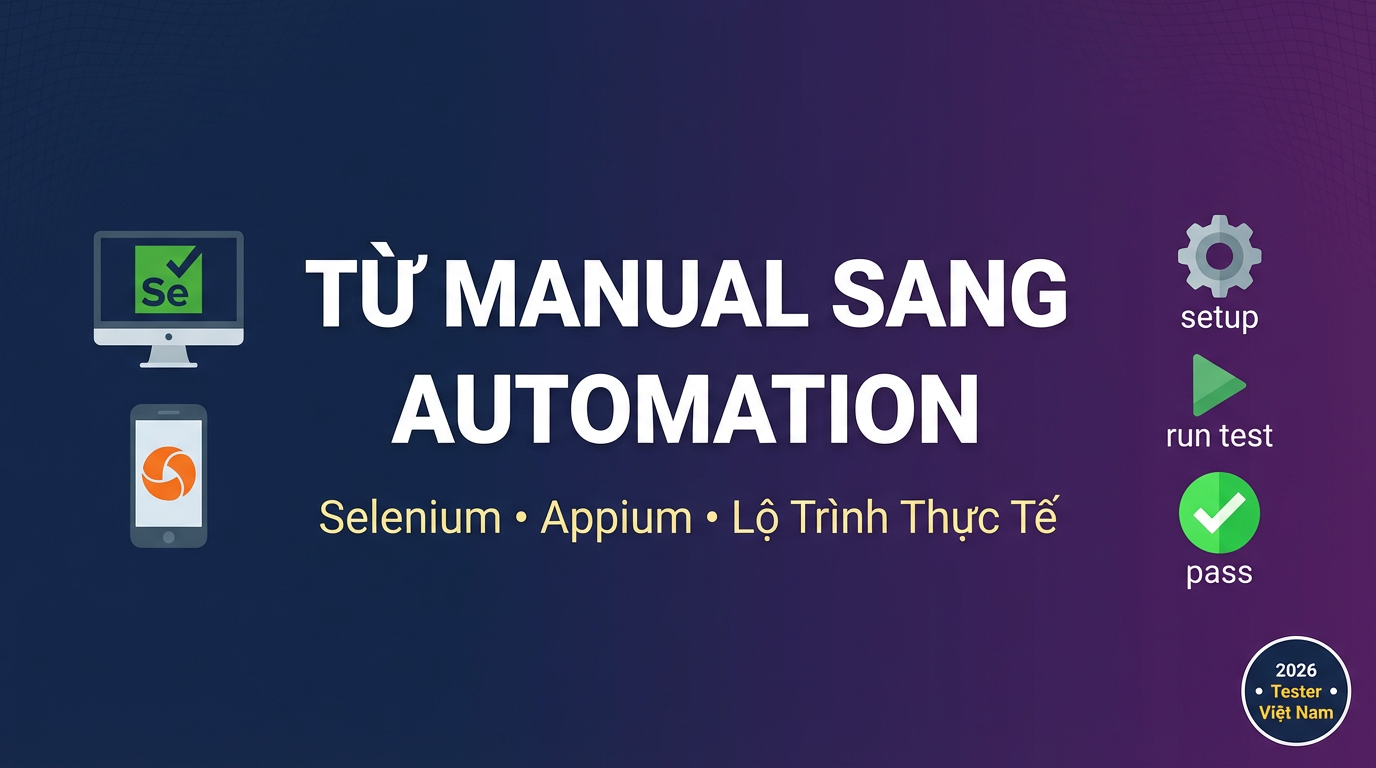 Từ Manual Sang Automation: Selenium & Appium 2026