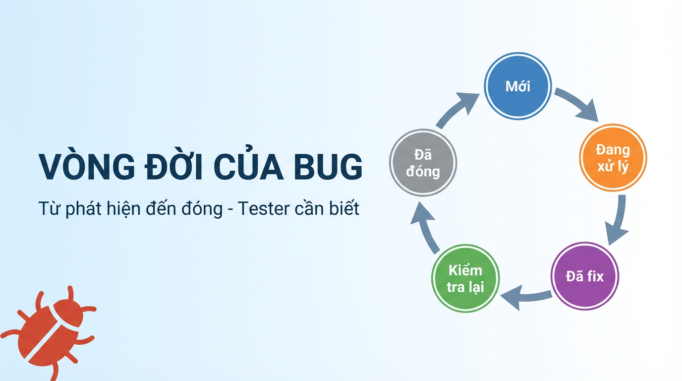Bug Life Cycle: Tester Mới Cần Biết Gì?