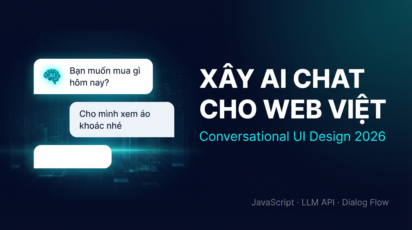 Conversational UI 2026: Xây AI Chat Cho Web Việt