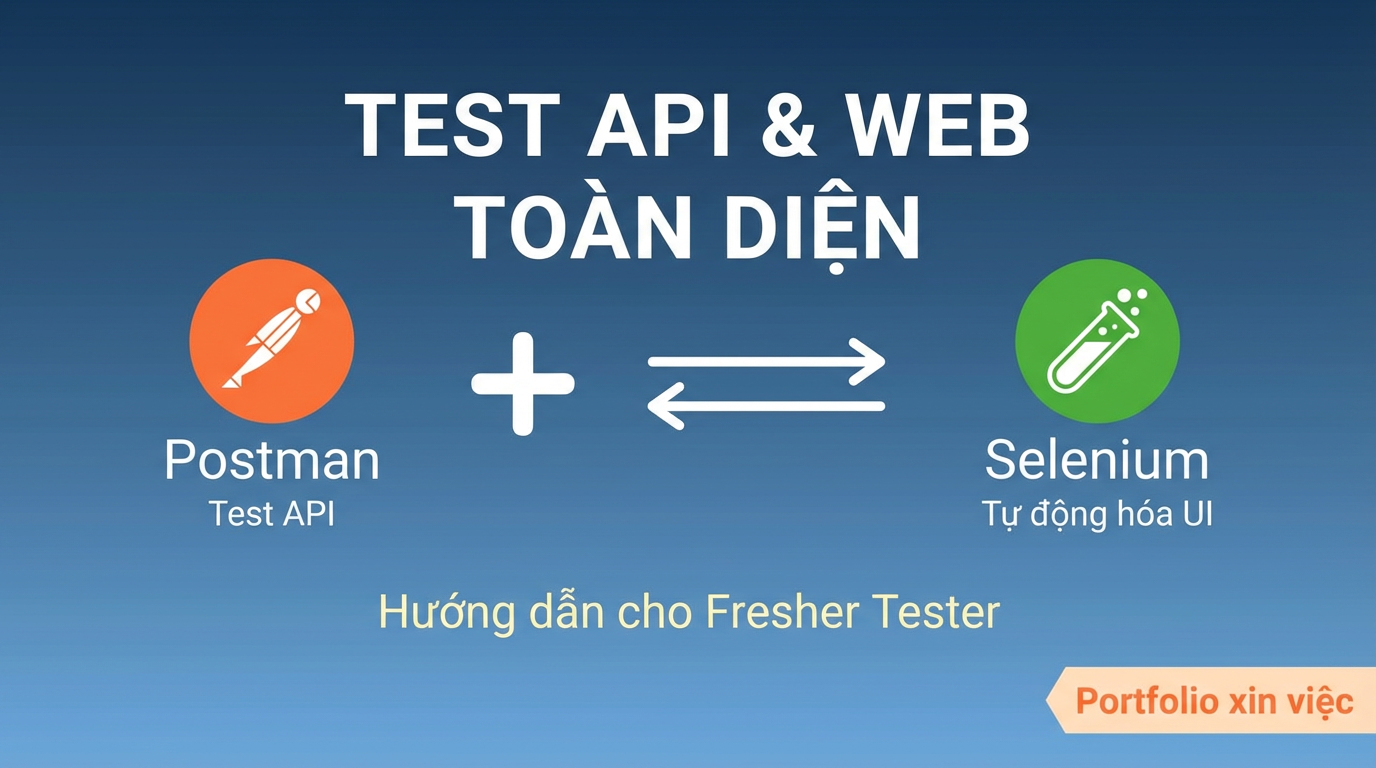 Postman + Selenium: Test API & Web Cho Fresher