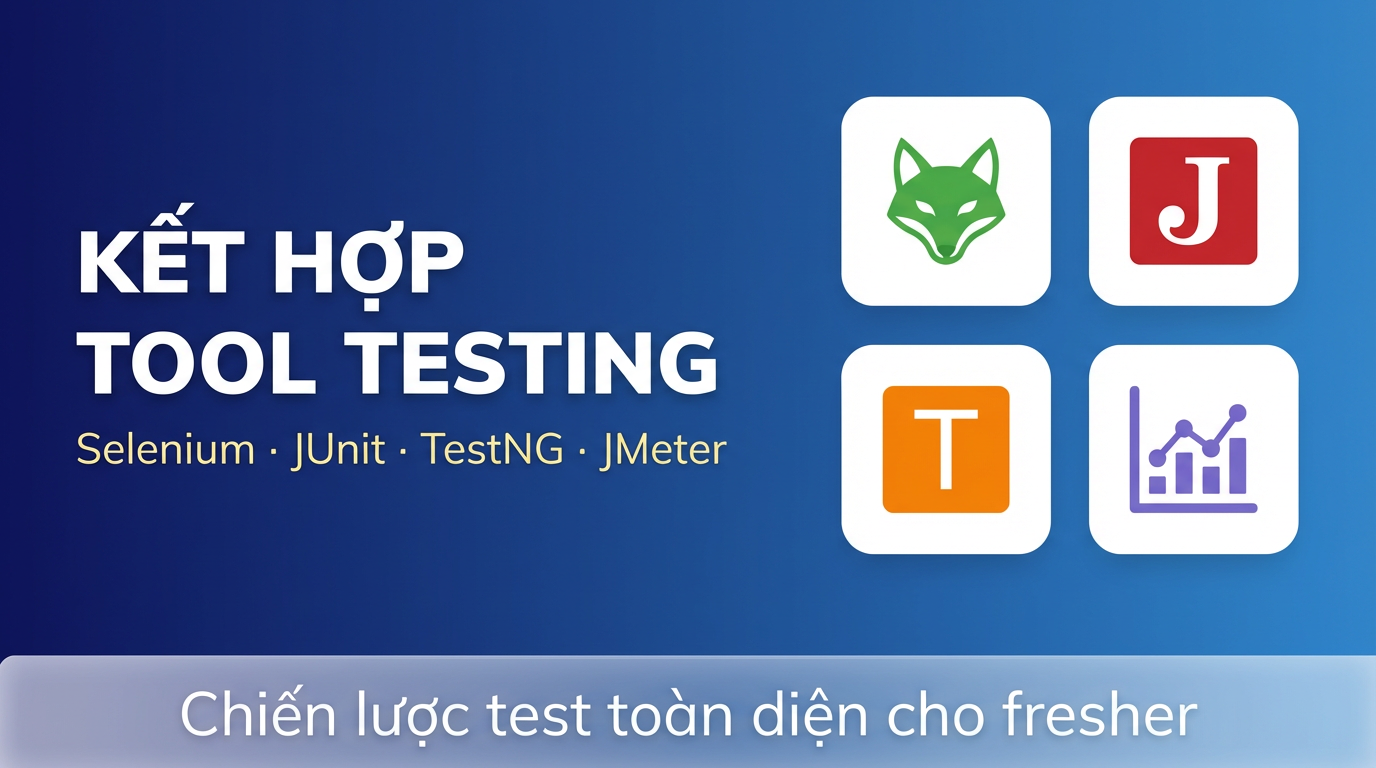 Selenium + JUnit + JMeter: Combo Tool Tester Cần Biết