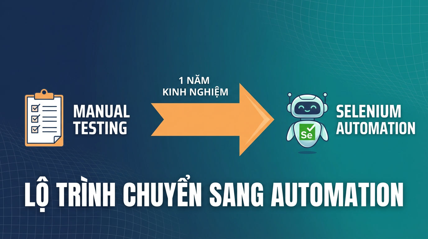 Manual → Selenium: Lộ trình tester 1 năm kinh nghiệm