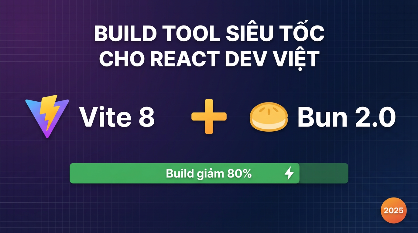 Vite 8 + Bun 2.0: Build Tool Mới Cho React Dev Việt