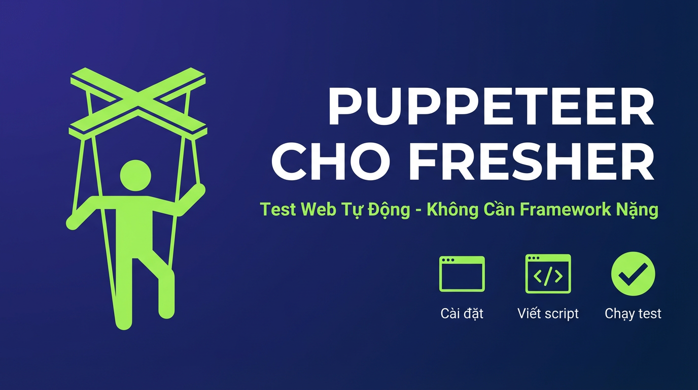 Puppeteer cho fresher: Test web tự động, nhẹ nhàng