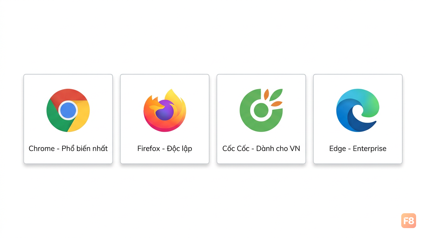 Chrome vs Firefox vs Cốc Cốc 2026: Dev Việt Dùng Gì? | by Ếch Trendy | F8