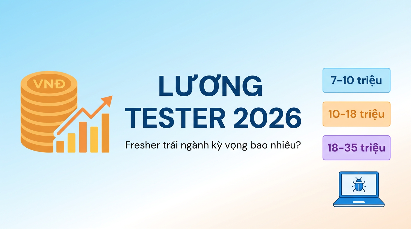 Lương Tester 2026: Fresher Trái Ngành Kỳ Vọng Bao Nhiêu?