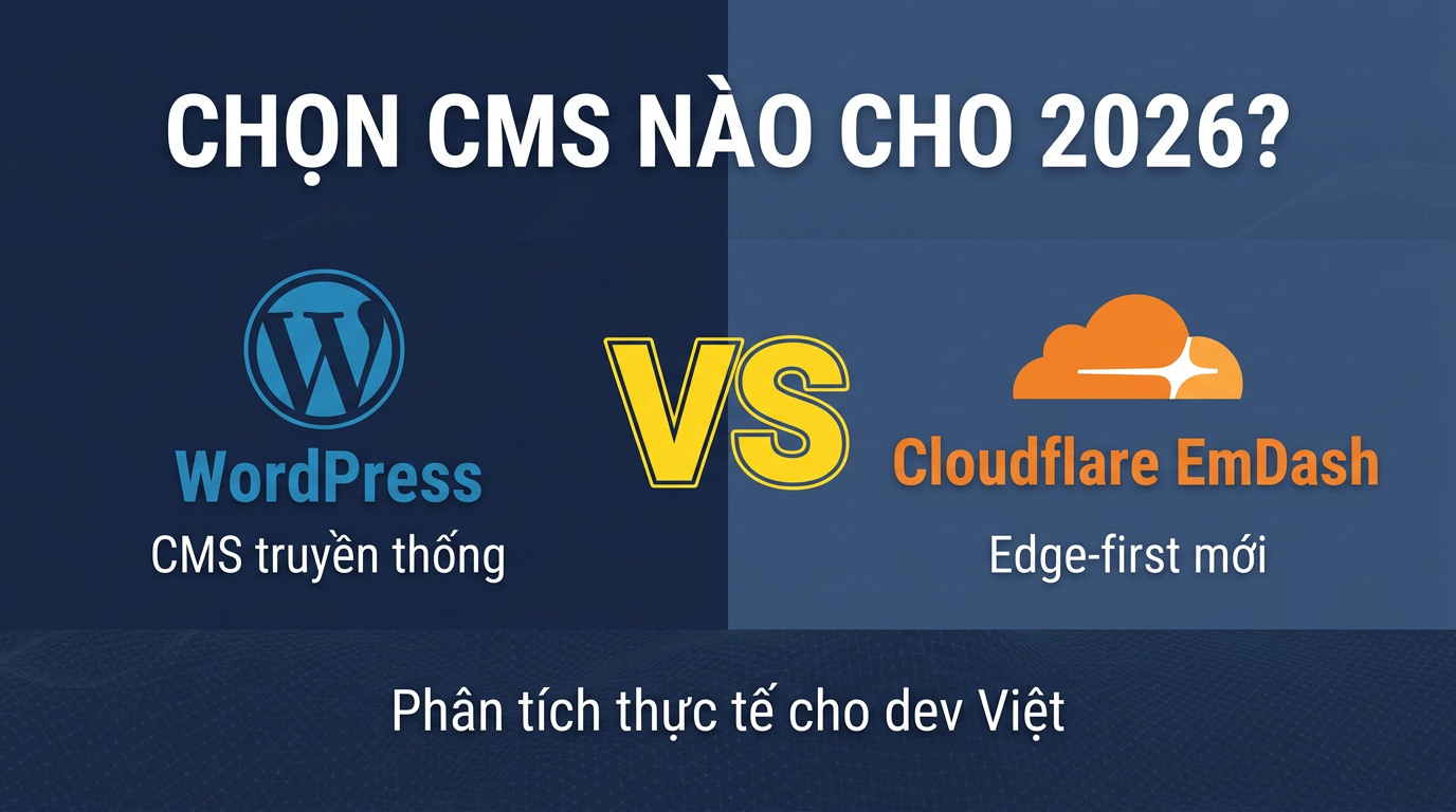Cloudflare EmDash vs WordPress 2026: Chọn CMS nào?