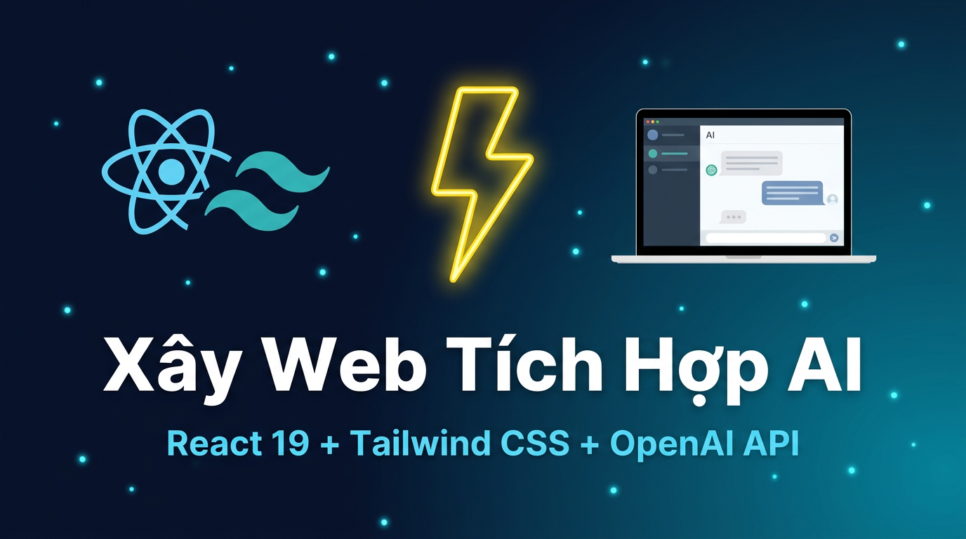Xây dựng web AI với React 19 + Tailwind CSS