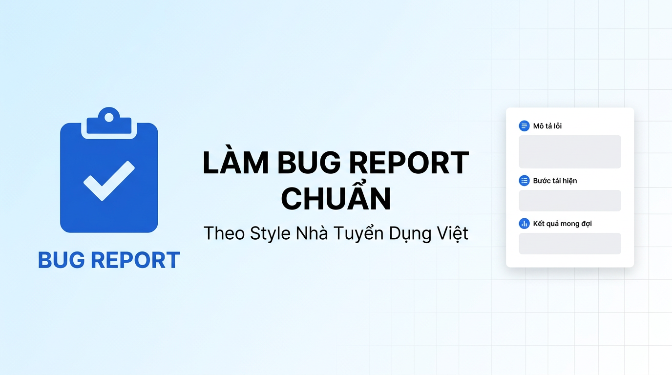 Bug Report Chuẩn Cho NTD Việt - Không Cần Biết Code