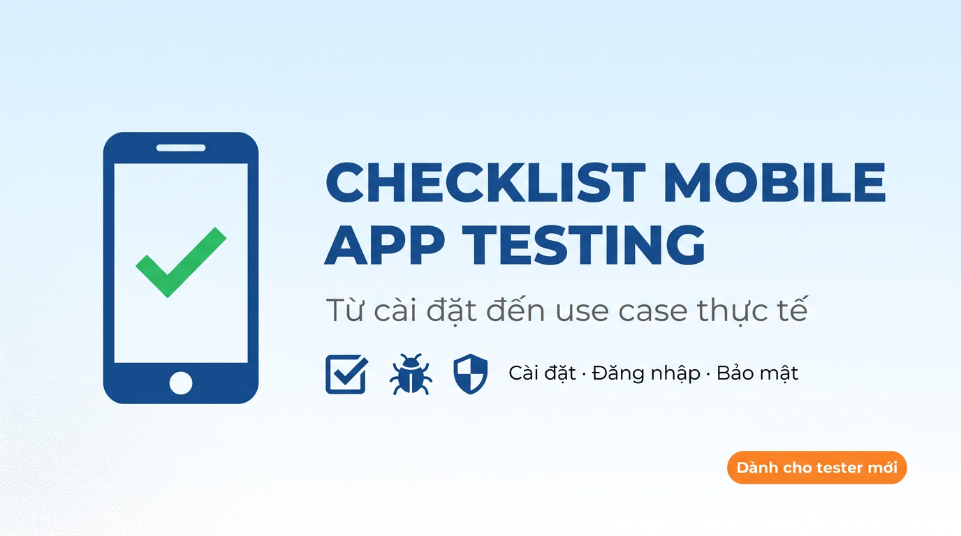 Checklist Mobile App Testing Cho Tester Mới Bắt Đầu