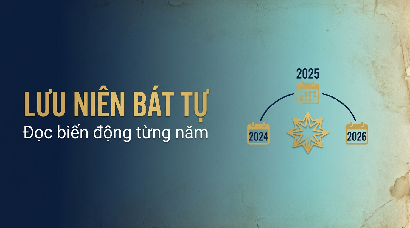 Lưu Niên Bát Tự: Đọc biến động từng năm như thế nào?