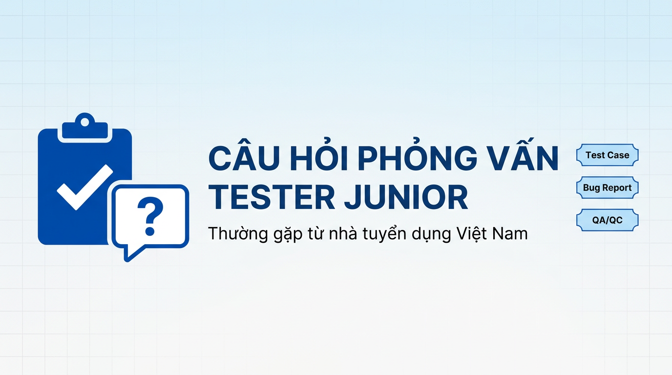 Câu hỏi phỏng vấn tester junior hay gặp nhất