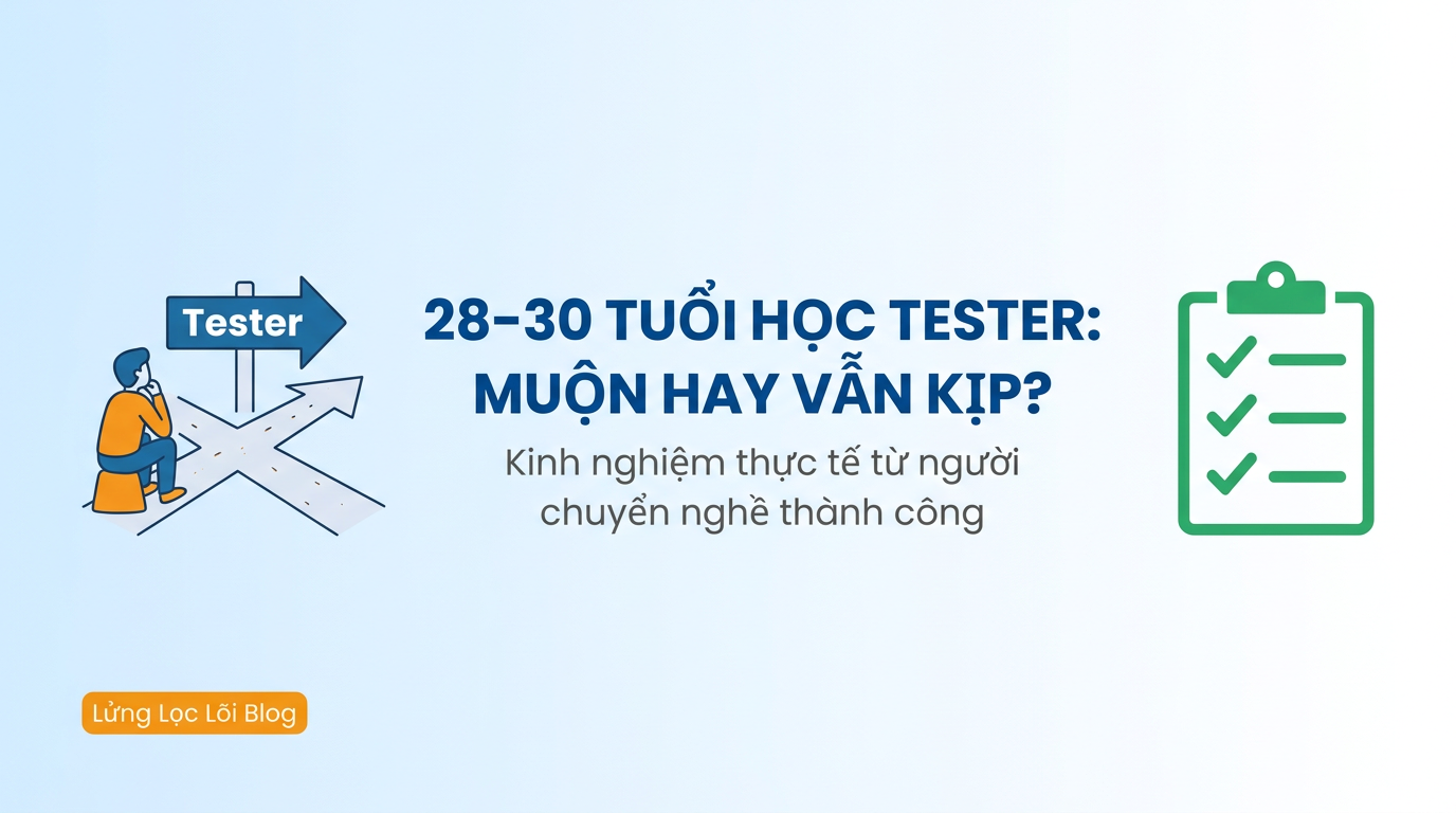 Học Tester Ở 28–30 Tuổi: Muộn Hay Vẫn Kịp?