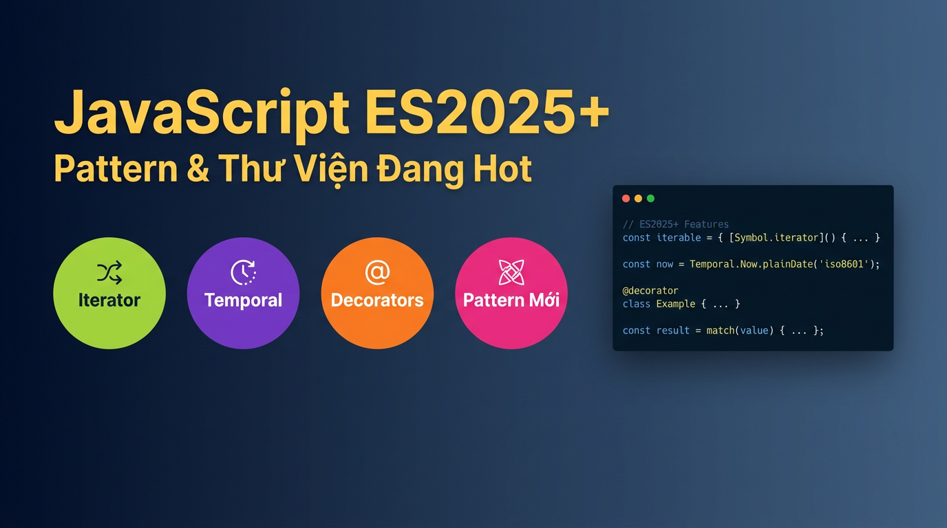 JavaScript ES2025+: Pattern & thư viện hot nhất 2025