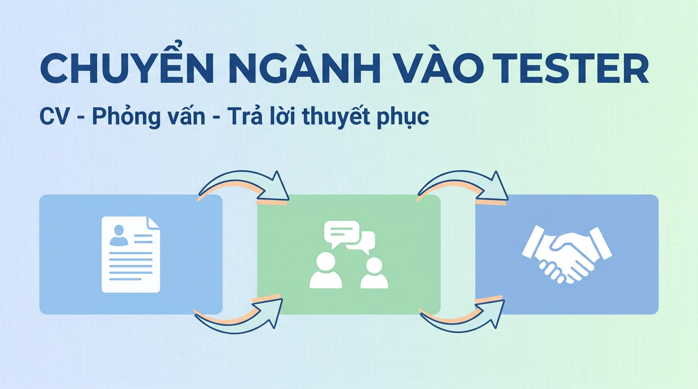 Chuyển ngành vào tester: CV, phỏng vấn, lý do đổi nghề