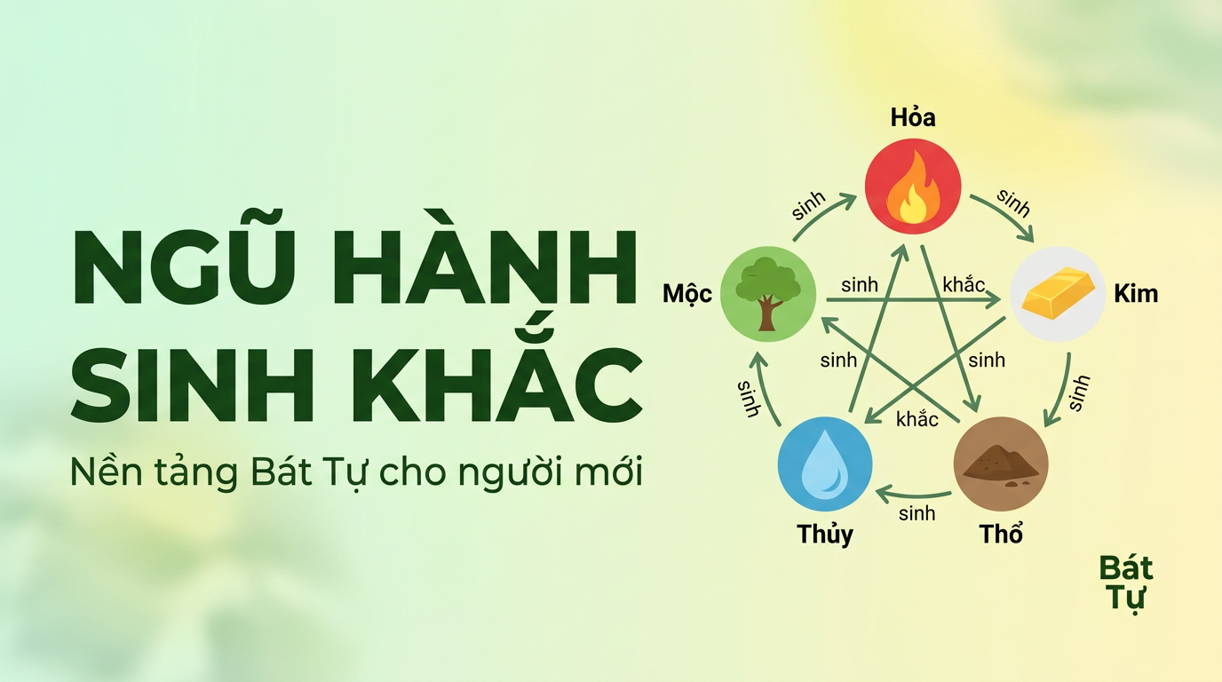 Ngũ Hành sinh khắc trong Bát Tự: Giải thích từ đầu
