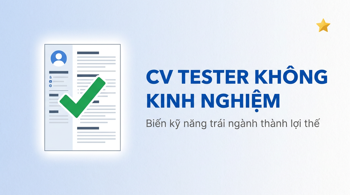 CV Tester Không Kinh Nghiệm: Biến Trái Ngành Thành Lợi Thế