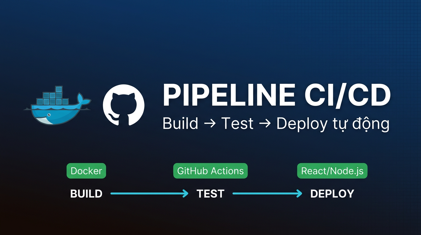 Docker + GitHub Actions: CI/CD pipeline cho web dev
