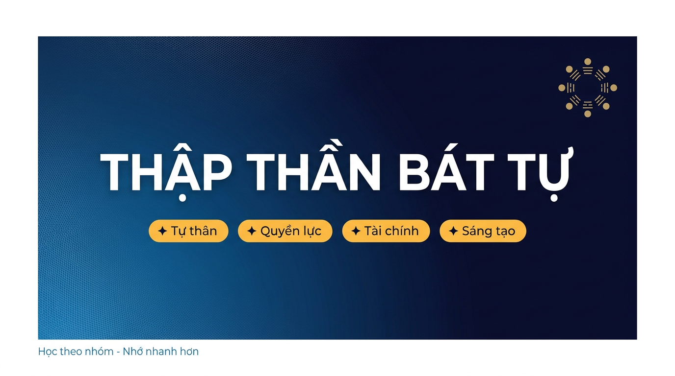 Thập Thần Bát Tự: Học theo nhóm, nhớ nhanh hơn