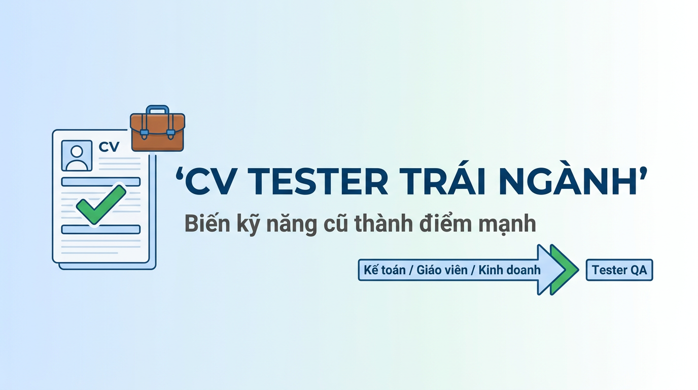 CV Tester trái ngành: Biến kỹ năng cũ thành thế mạnh