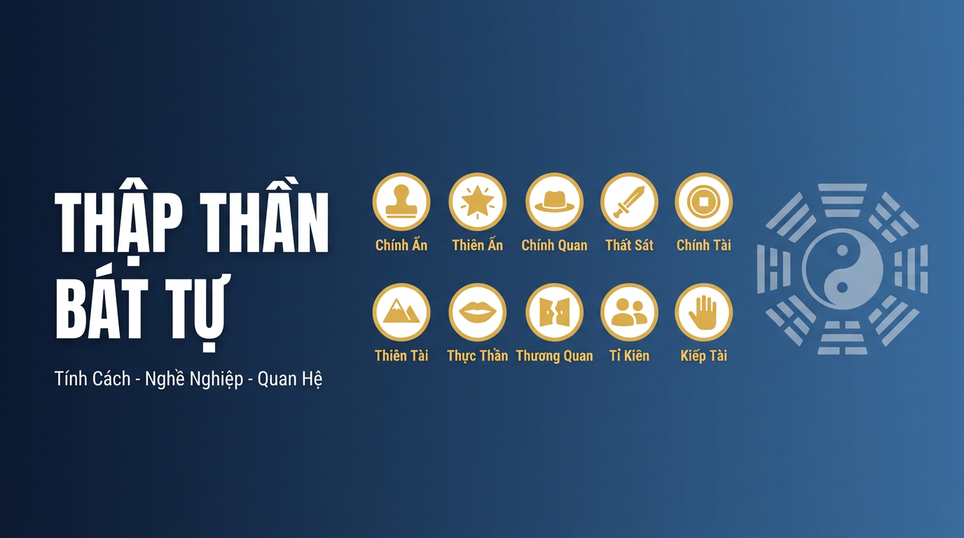 Thập Thần Bát Tự: Tính Cách, Nghề Nghiệp & Quan Hệ
