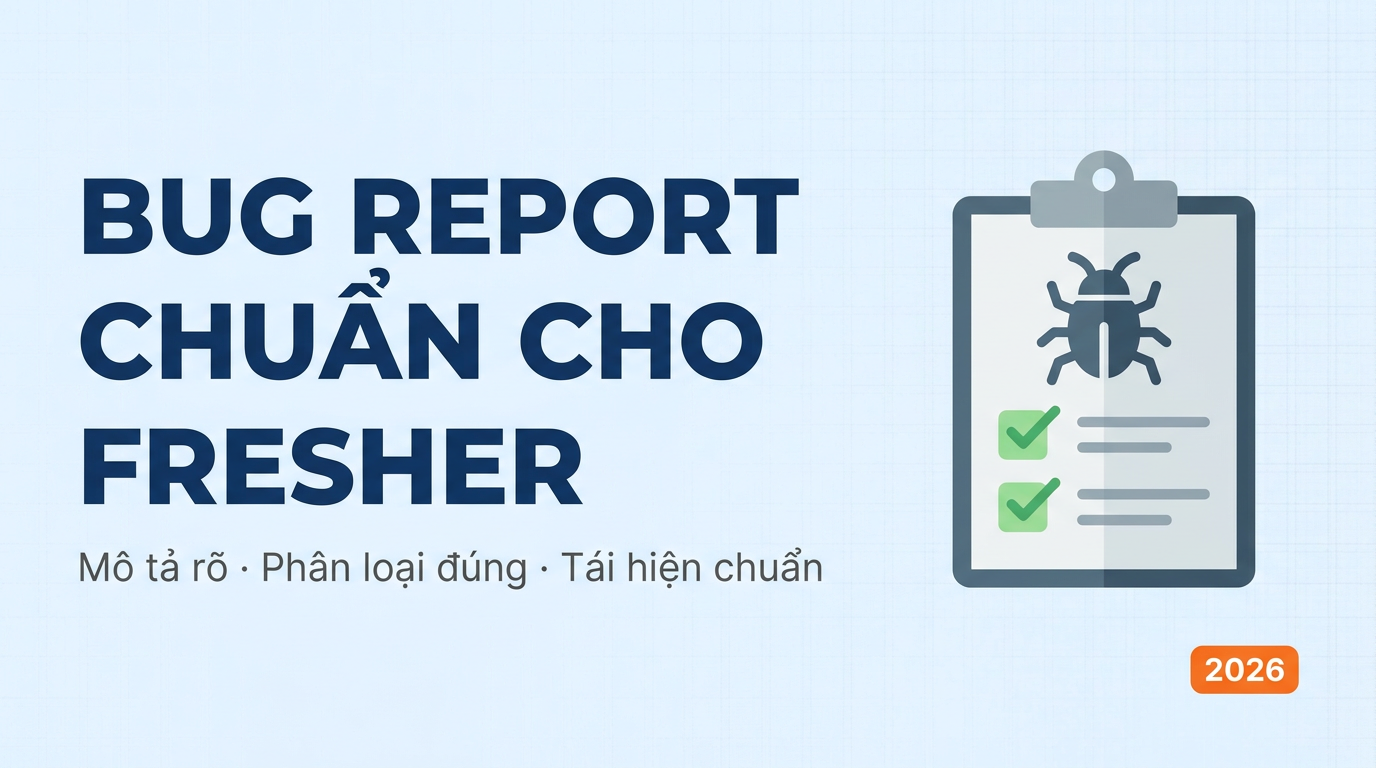 Bug Report chuẩn cho Fresher Tester 2026