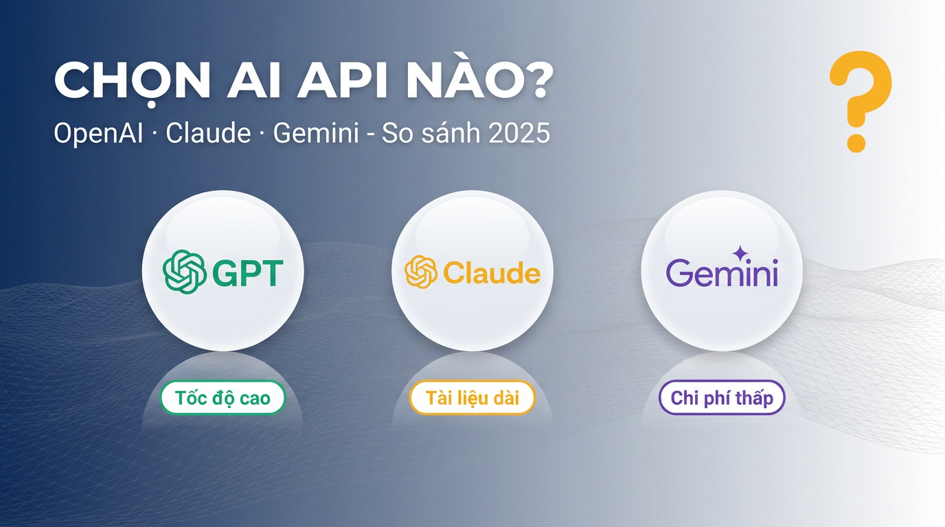 OpenAI vs Claude vs Gemini: Chọn API nào cho chatbot?