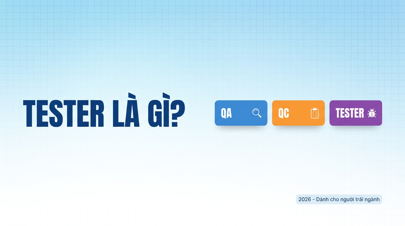 Tester là gì? Phân biệt QA, QC và Tester từ A-Z
