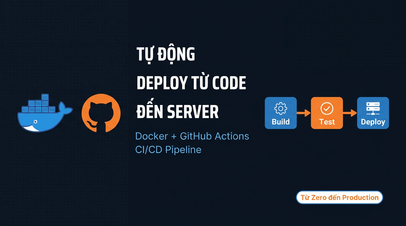 Docker + GitHub Actions: CI/CD Pipeline từ Zero đến Deploy