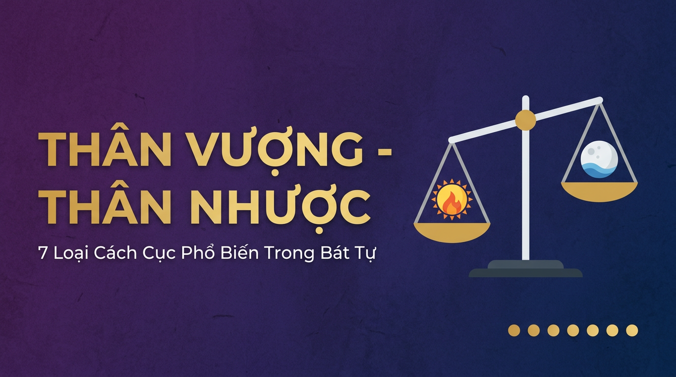 7 Cách Cục Bát Tự: Thân Vượng, Thân Nhược & Luận Sâu