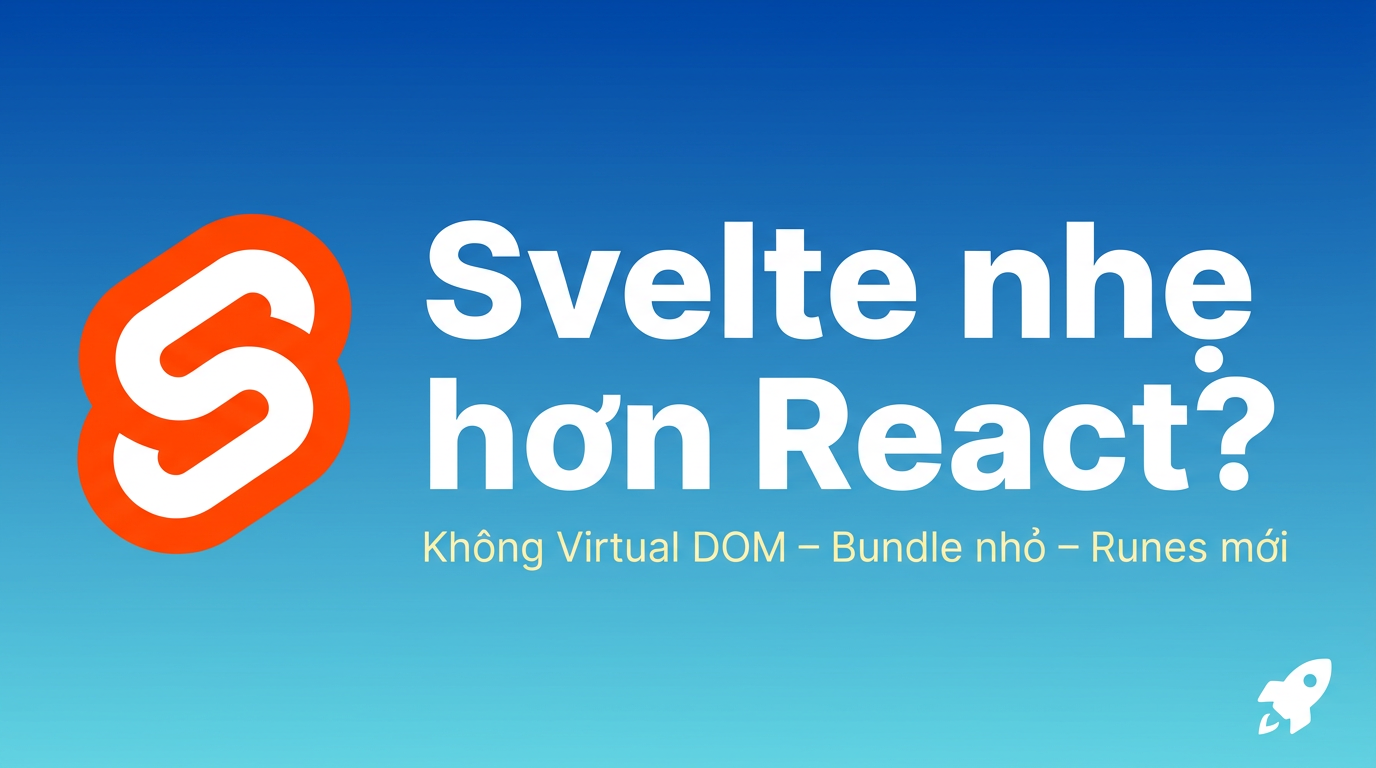 Svelte 5 vs React 2026: Framework nào nhẹ hơn?