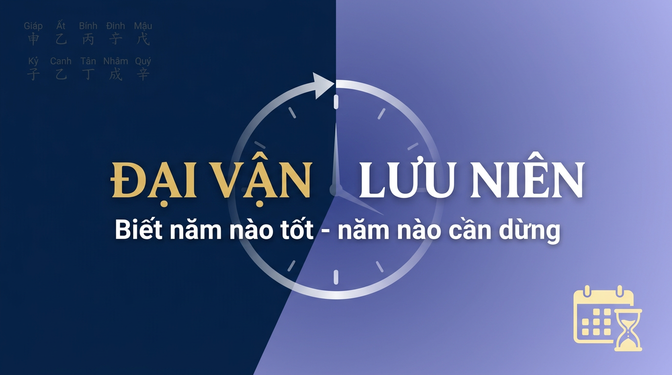 Đại Vận & Lưu Niên: Đọc chu kỳ vận hạn Bát Tự