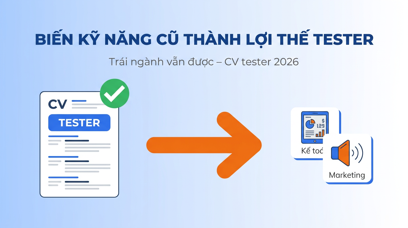 CV Tester cho người trái ngành: Không kinh nghiệm vẫn được
