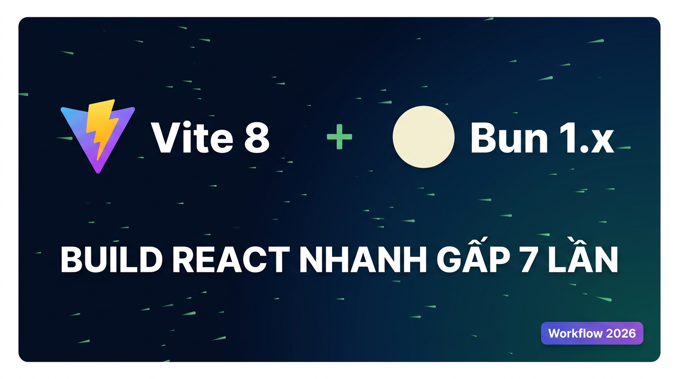 Vite 8 + Bun: Build React nhanh gấp 7 lần như thế nào?