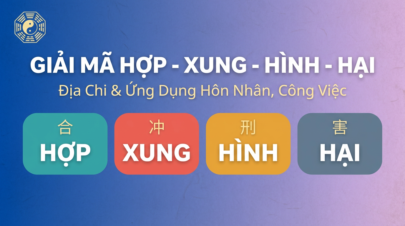 Hợp Xung Hình Hại trong Bát Tự: Địa Chi nói gì?